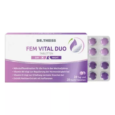 DR.THEISS FEM VITAL DUO Tabletes, 56 gab DR.THEISS FEM VITAL DUO Tabletes, 56 gab