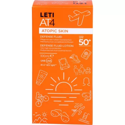 LETI AT4 aizsardzības šķidrums SPF 50+, 100 ml