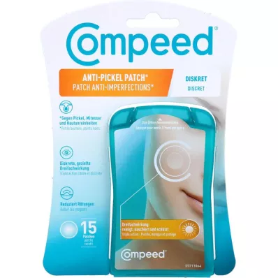 COMPEED Diskrēti plāksteri pret pūtītēm, 15 gab