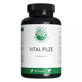 GREEN NATURALS Vital Mushrooms Cordyceps Reishi vegan, 180 gab