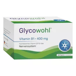 GLYCOWOHL B1 vitamīna tiamīna 400 mg lielas devas kapsulas, 200 gab