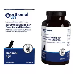 ORTHOMOL VET Canimol agil košļājamās tabletes suņiem, 120 gab