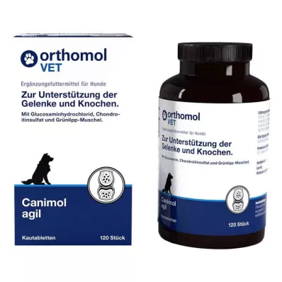 ORTHOMOL VET Canimol agil košļājamās tabletes suņiem, 120 gab